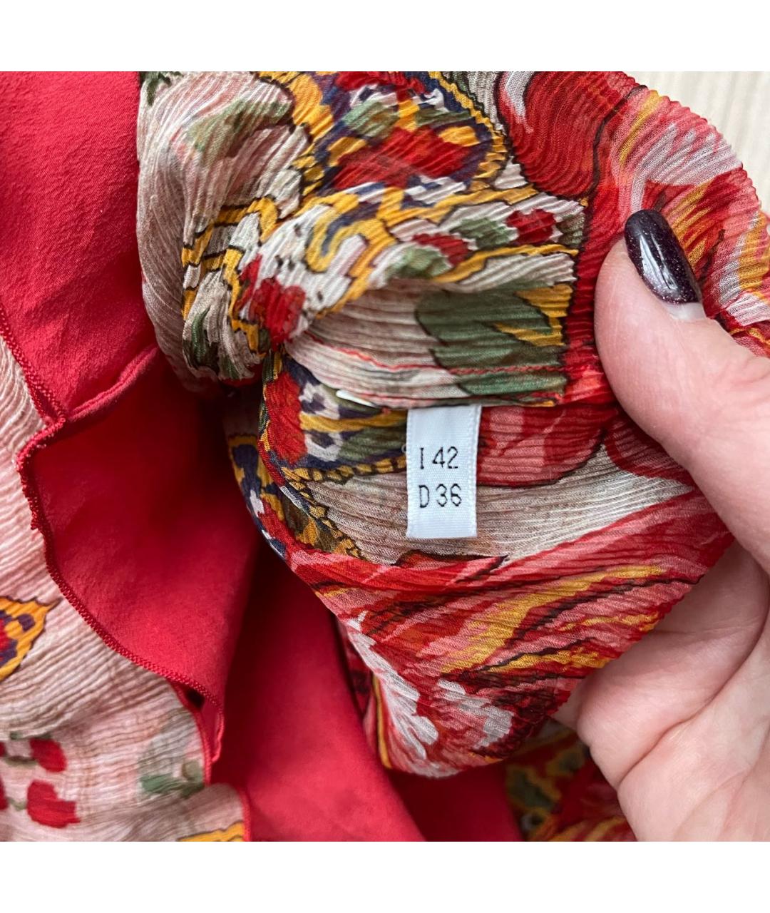 BLUGIRL Красное вискозное вечернее платье, фото 3