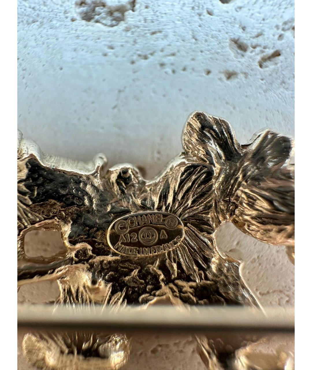 CHANEL Золотая металлическая булавка / брошь, фото 4