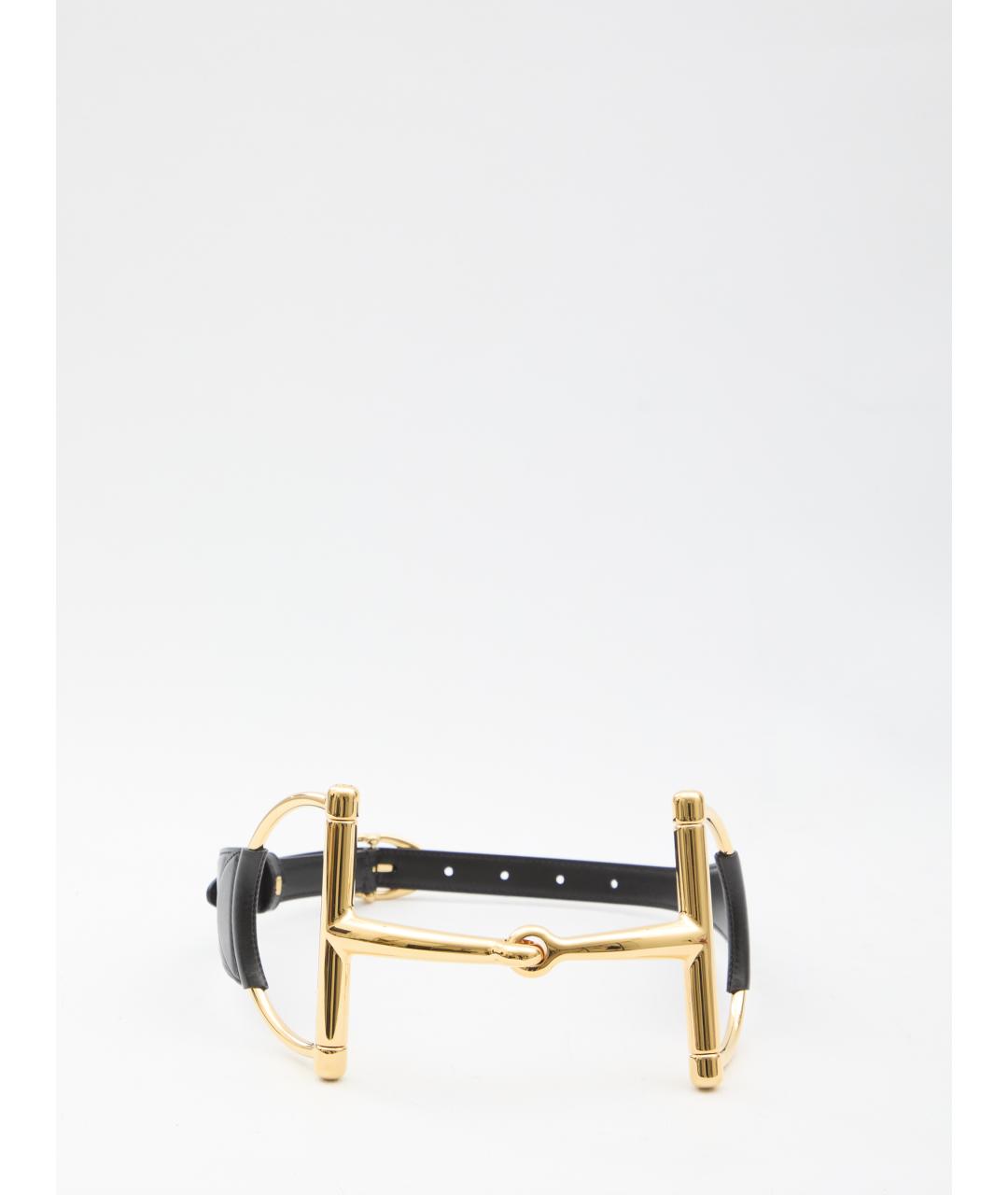 GUCCI Черный кожаный ремень, фото 2