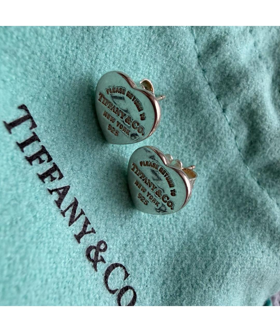 TIFFANY&CO Серебряные серебряные серьги, фото 4