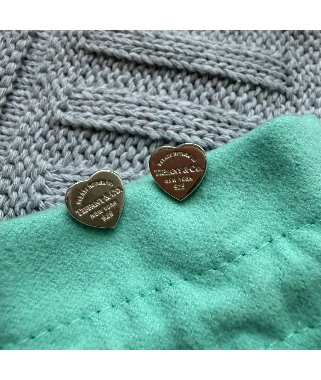 TIFFANY&CO Серебряные серебряные серьги, фото 2