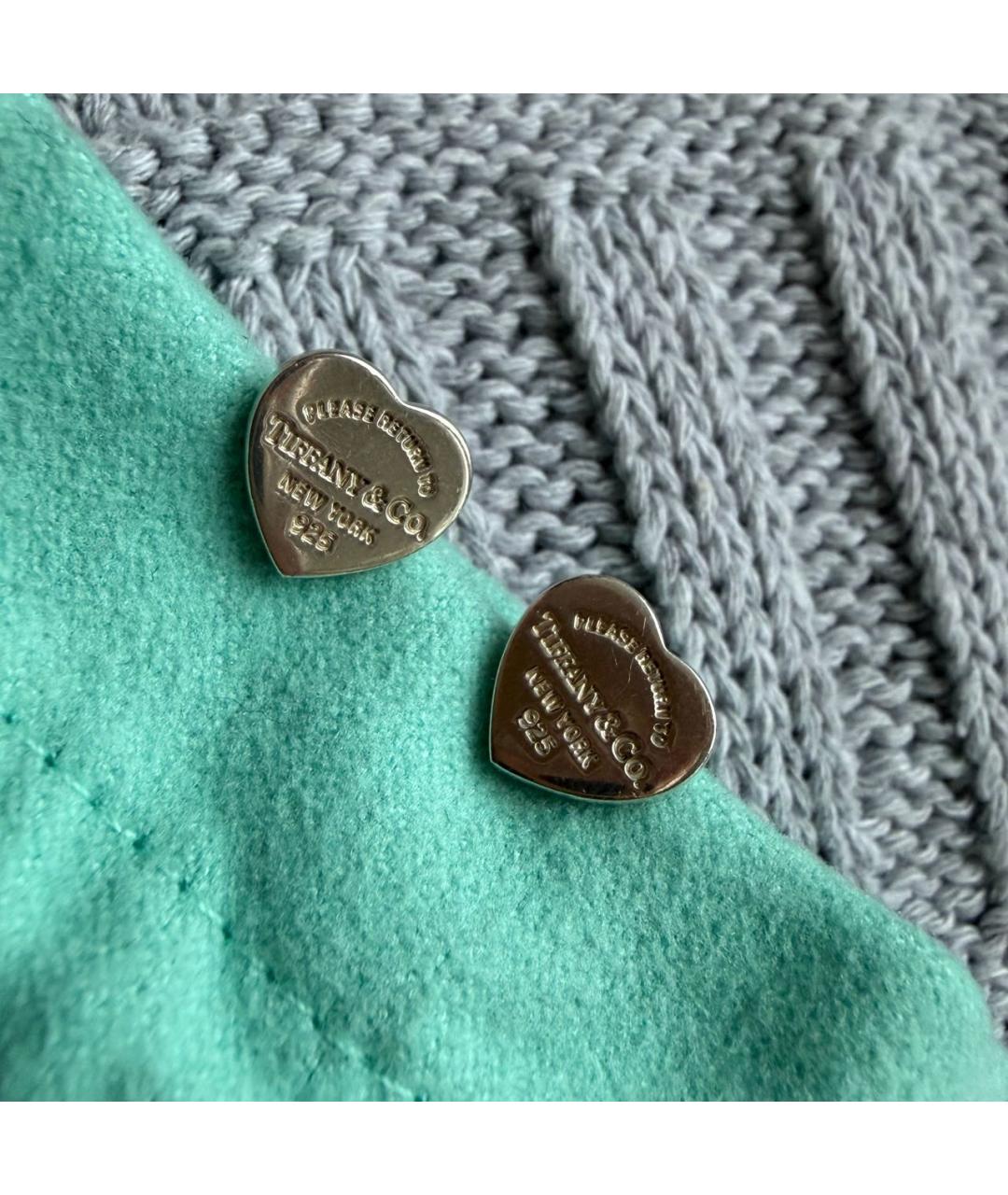 TIFFANY&CO Серебряные серебряные серьги, фото 7