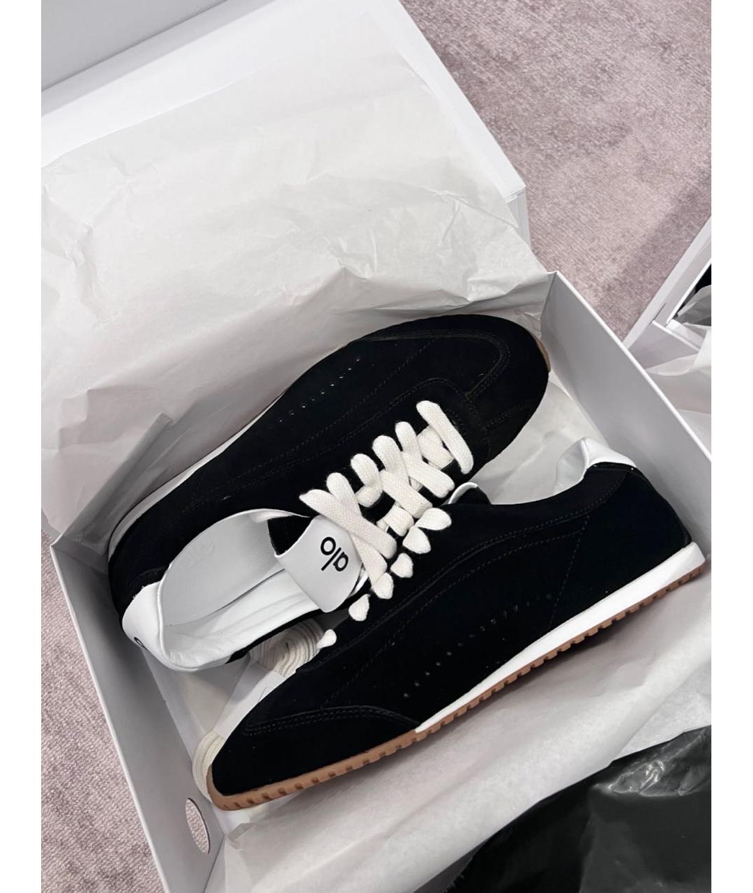 ALO YOGA Черные замшевые кроссовки, фото 3