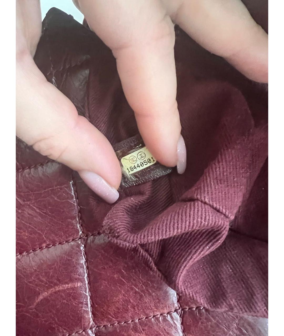 CHANEL Коричневая кожаная сумка через плечо, фото 5