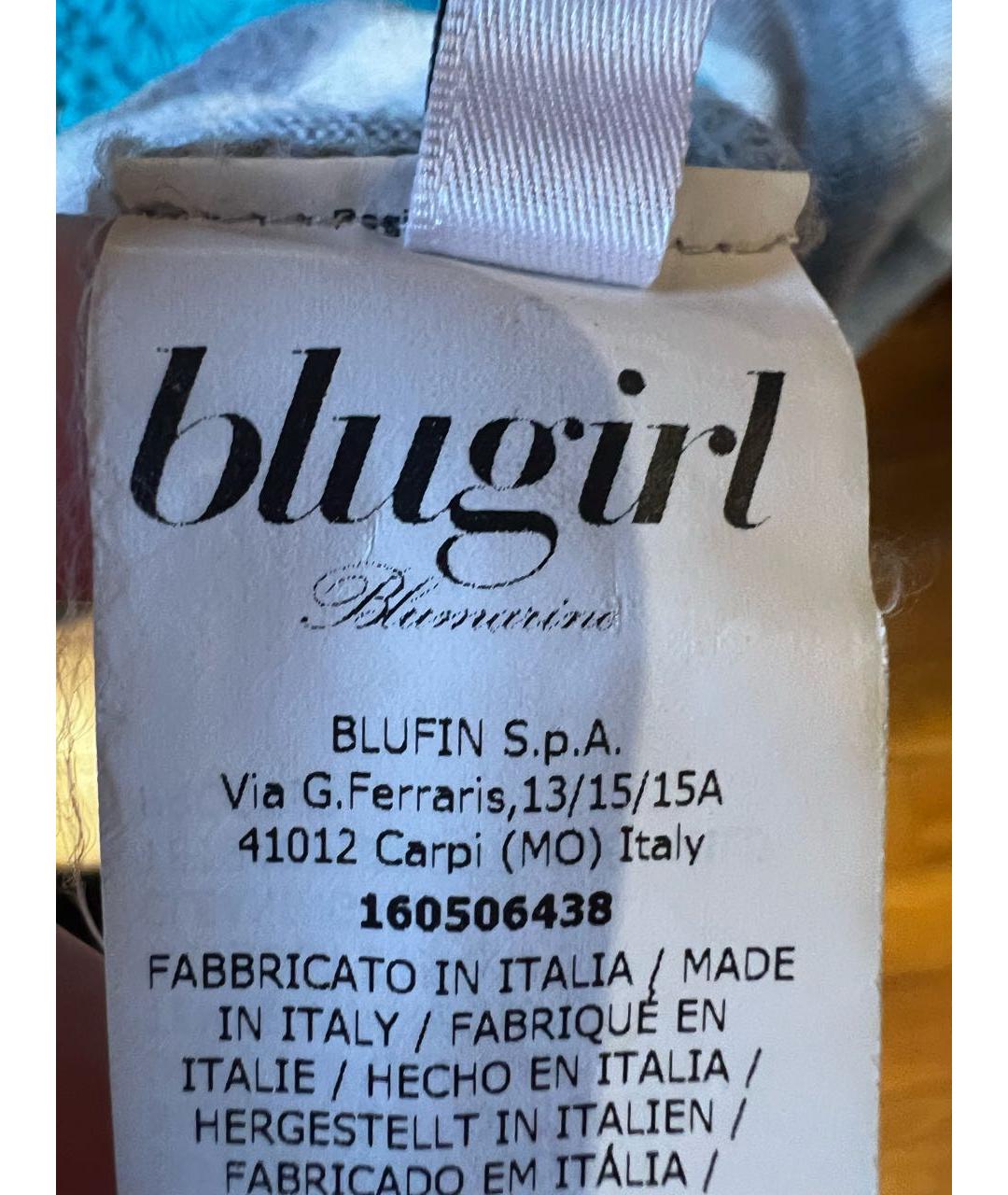 BLUGIRL Серый шерстяной джемпер / свитер, фото 2