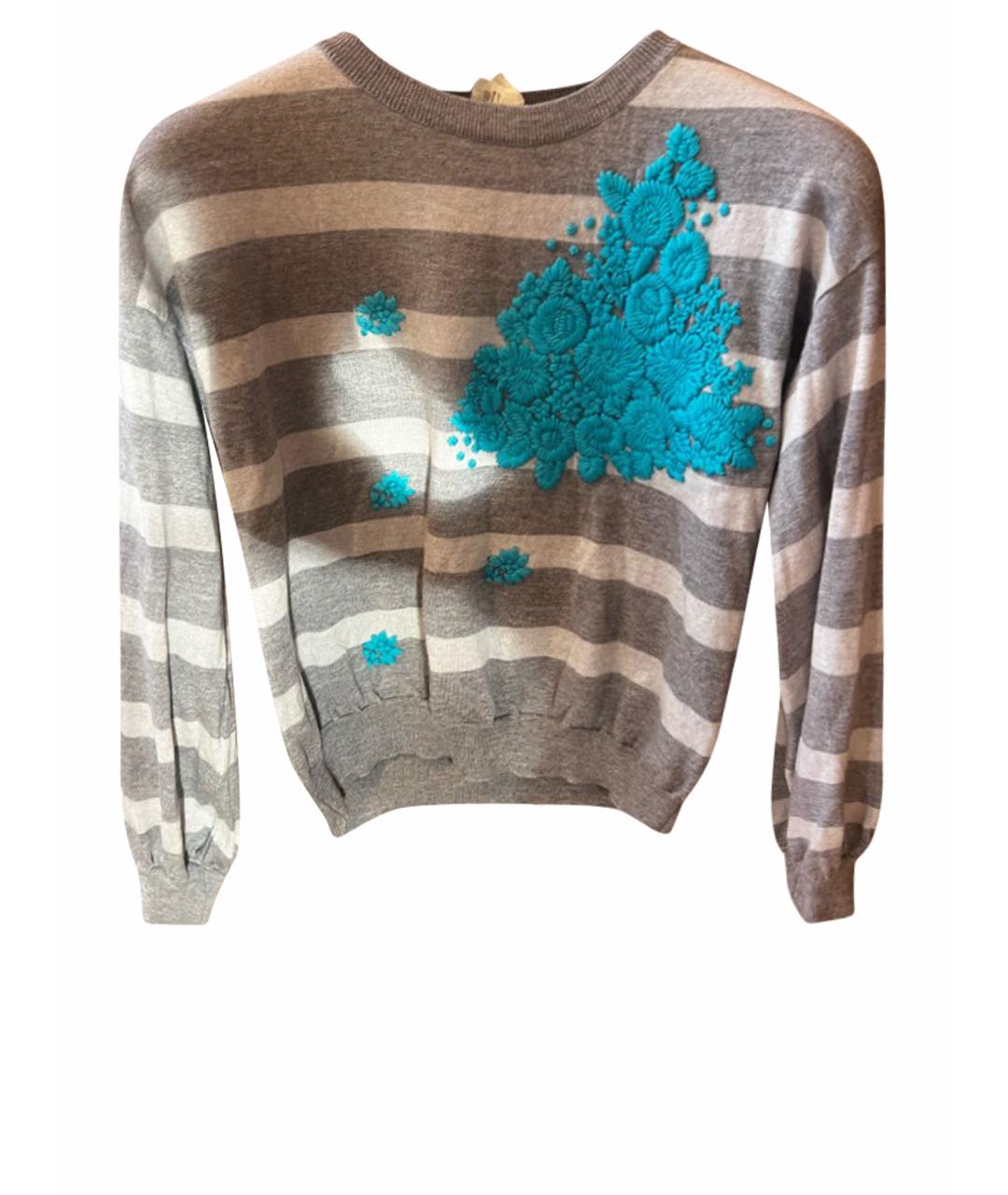 BLUGIRL Серый шерстяной джемпер / свитер, фото 1