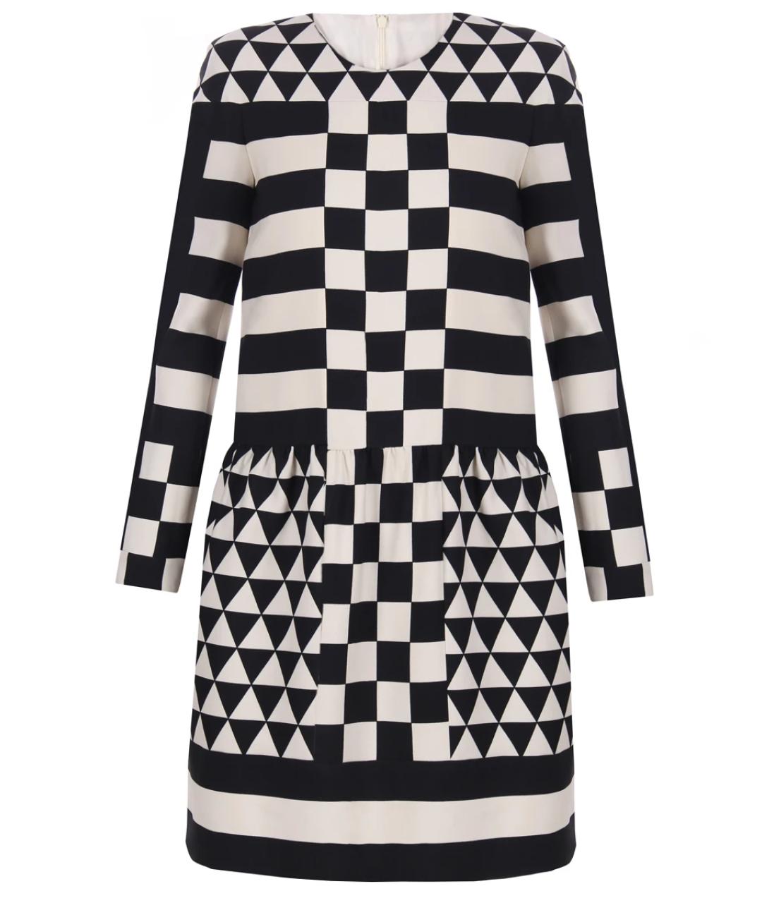 VALENTINO Мульти шерстяное повседневное платье, фото 1