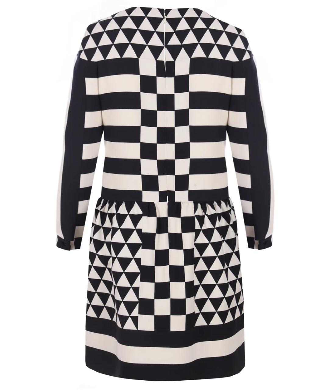 VALENTINO Мульти шерстяное повседневное платье, фото 2