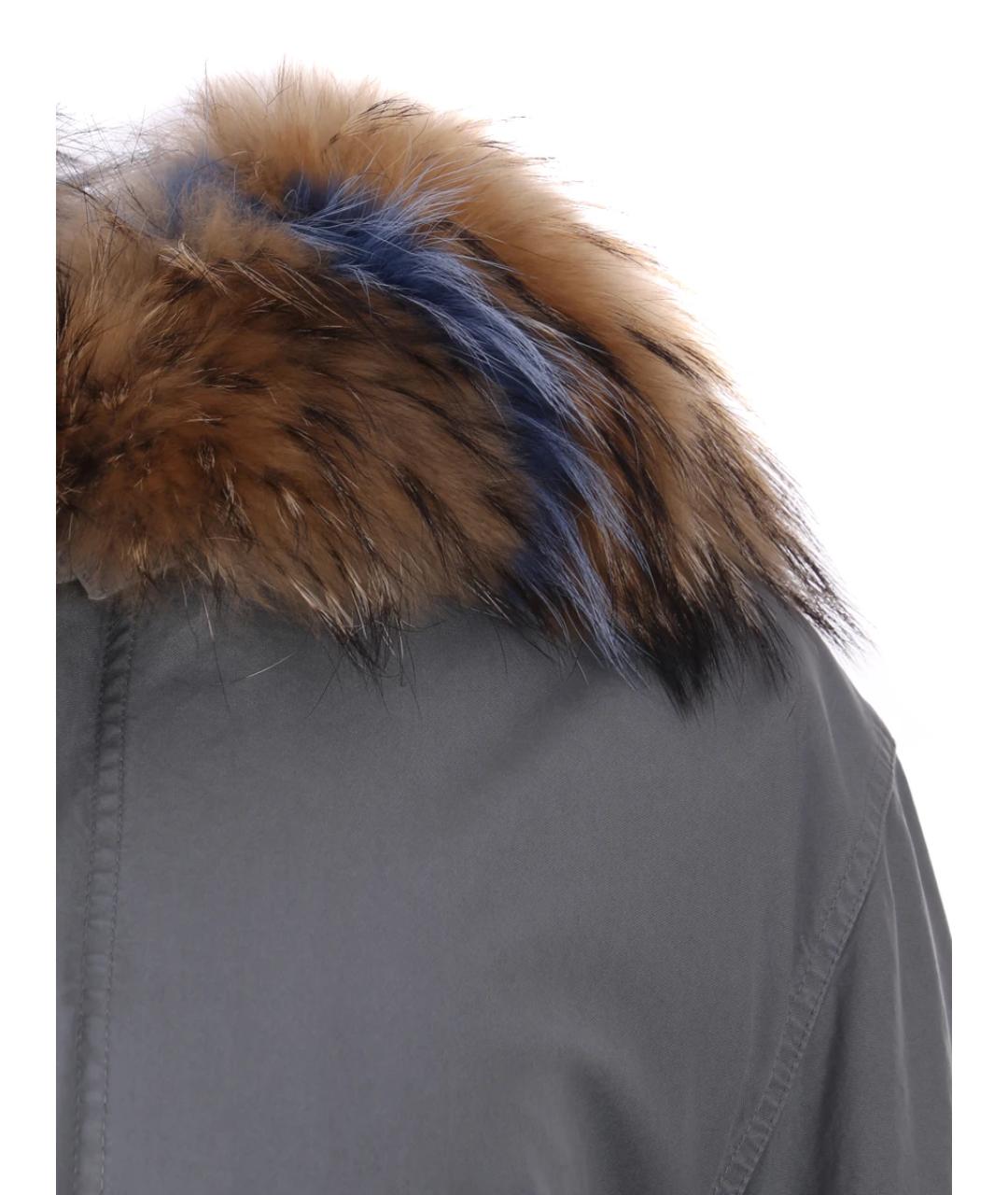 MR & MRS ITALY Серая полиэстеровая парка, фото 3