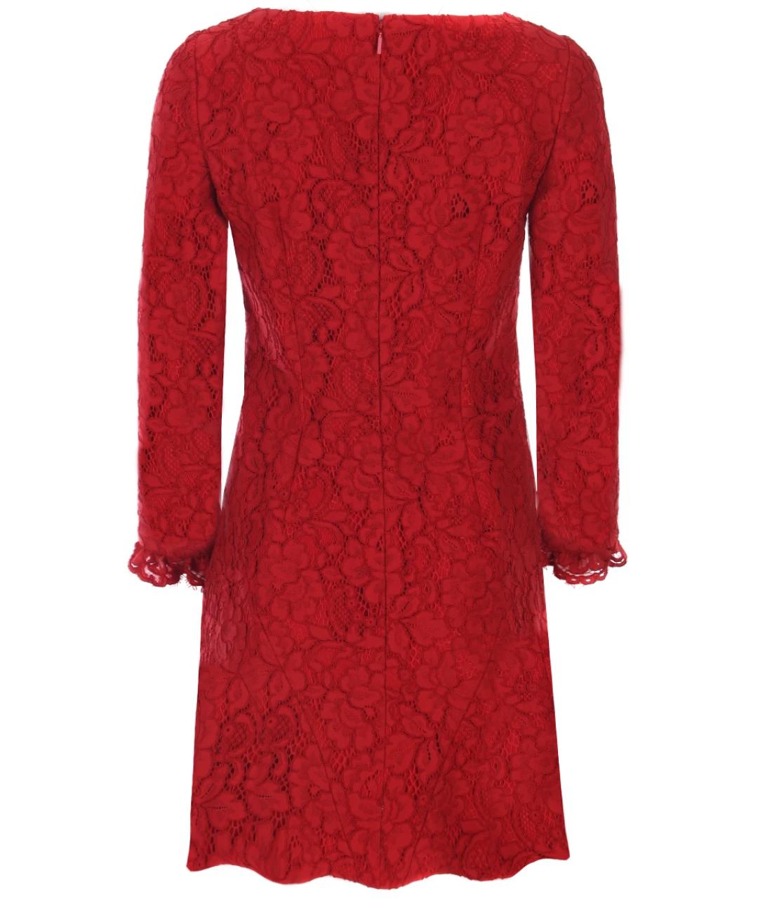 SAINT LAURENT Красное хлопко-эластановое вечернее платье, фото 2