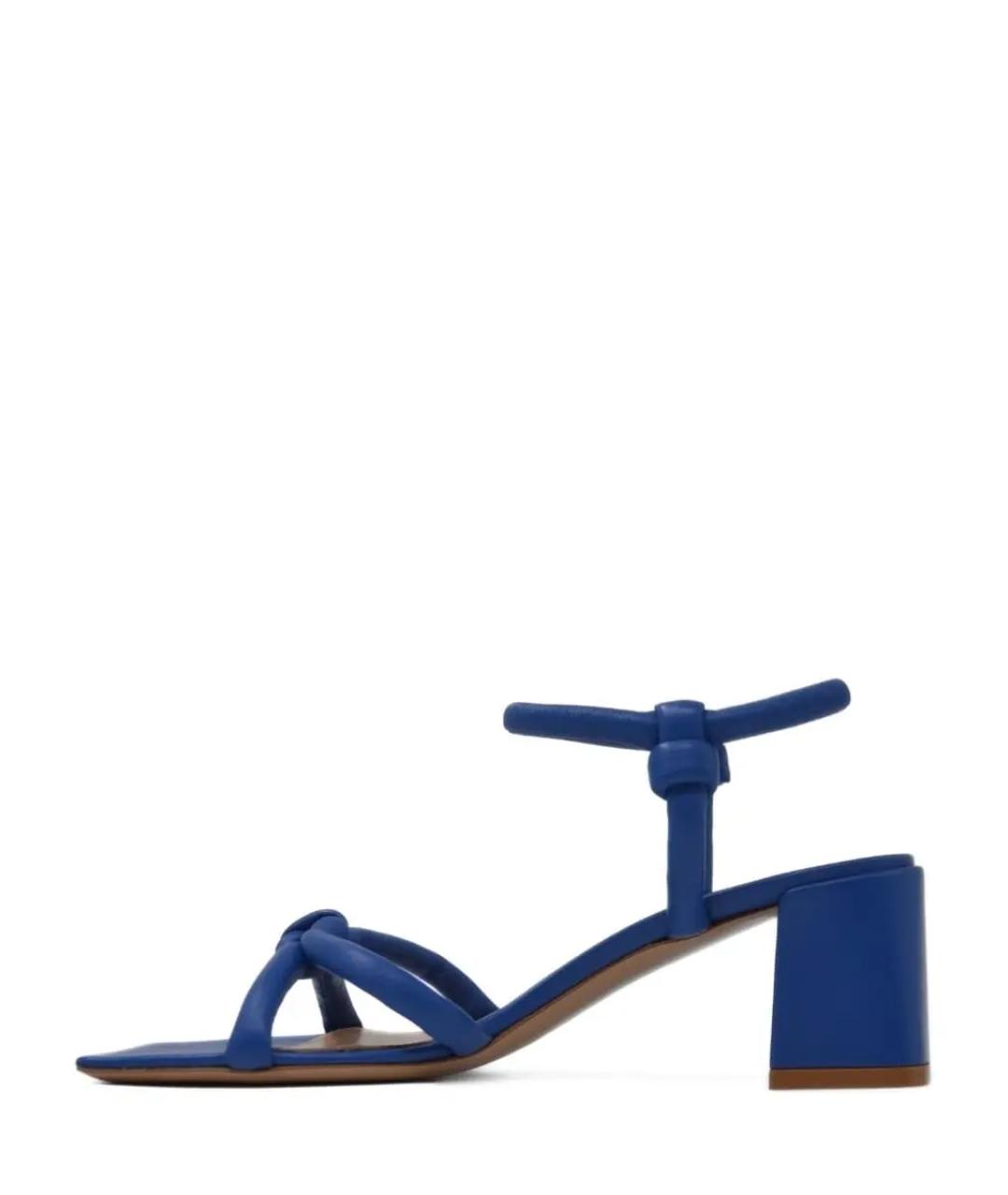 GIANVITO ROSSI Синие кожаные босоножки, фото 2