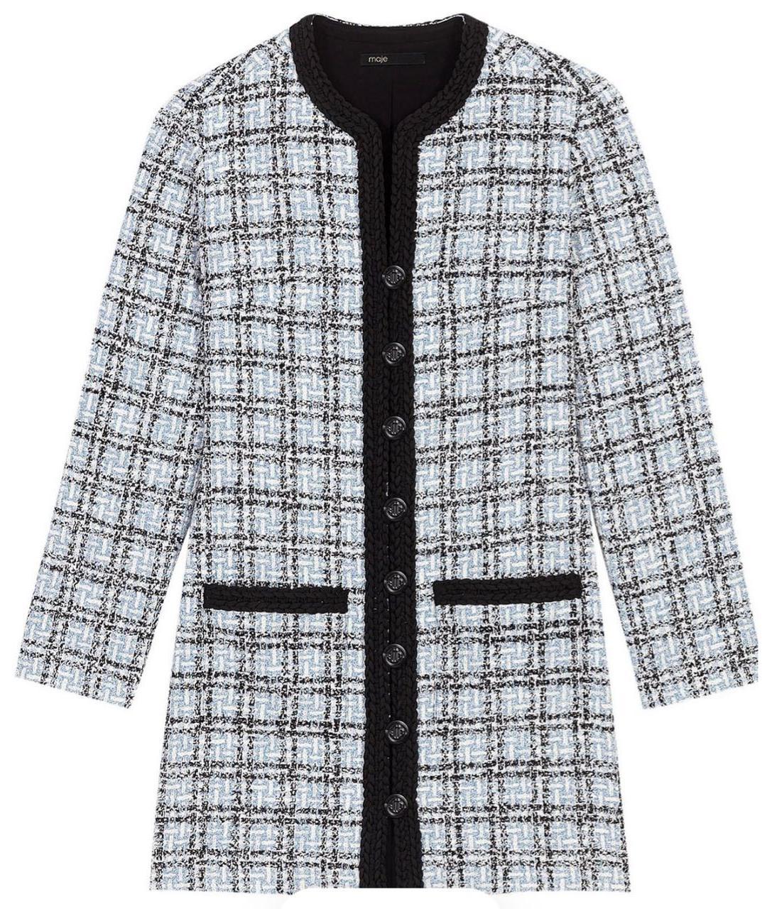 MAJE Голубое полиэстеровое повседневное платье, фото 1