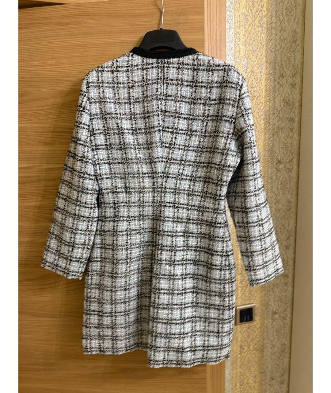 MAJE Голубое полиэстеровое повседневное платье, фото 7