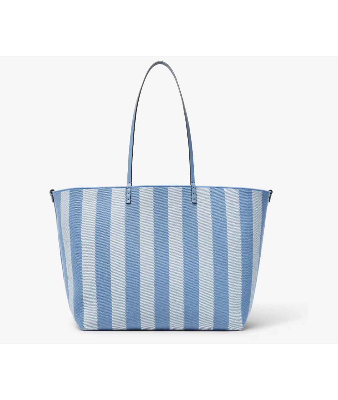 FENDI Голубая деним сумка тоут, фото 4