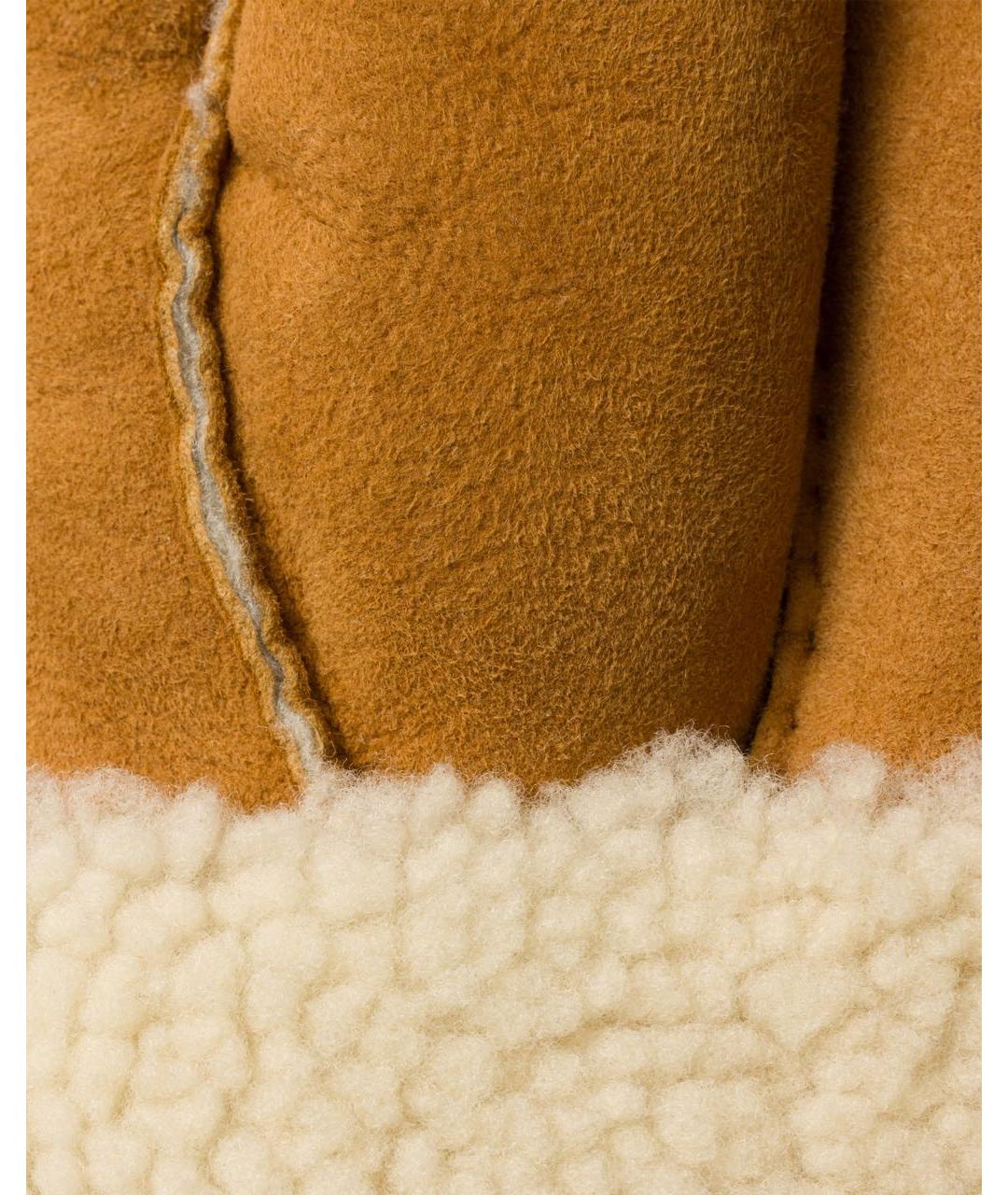 PRADA Горчичные варежки, фото 2