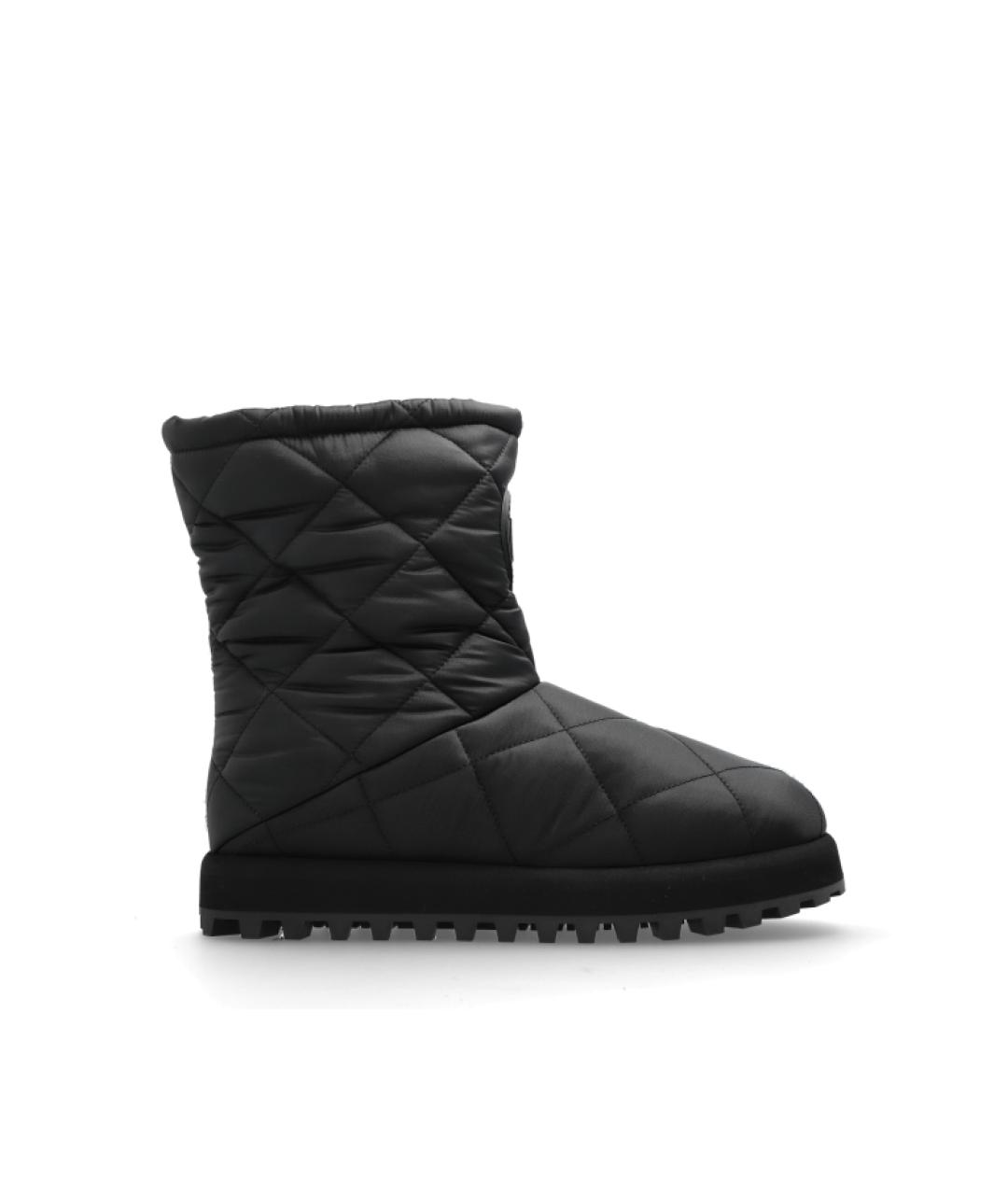 DOLCE&GABBANA Черные синтетические низкие ботинки, фото 1