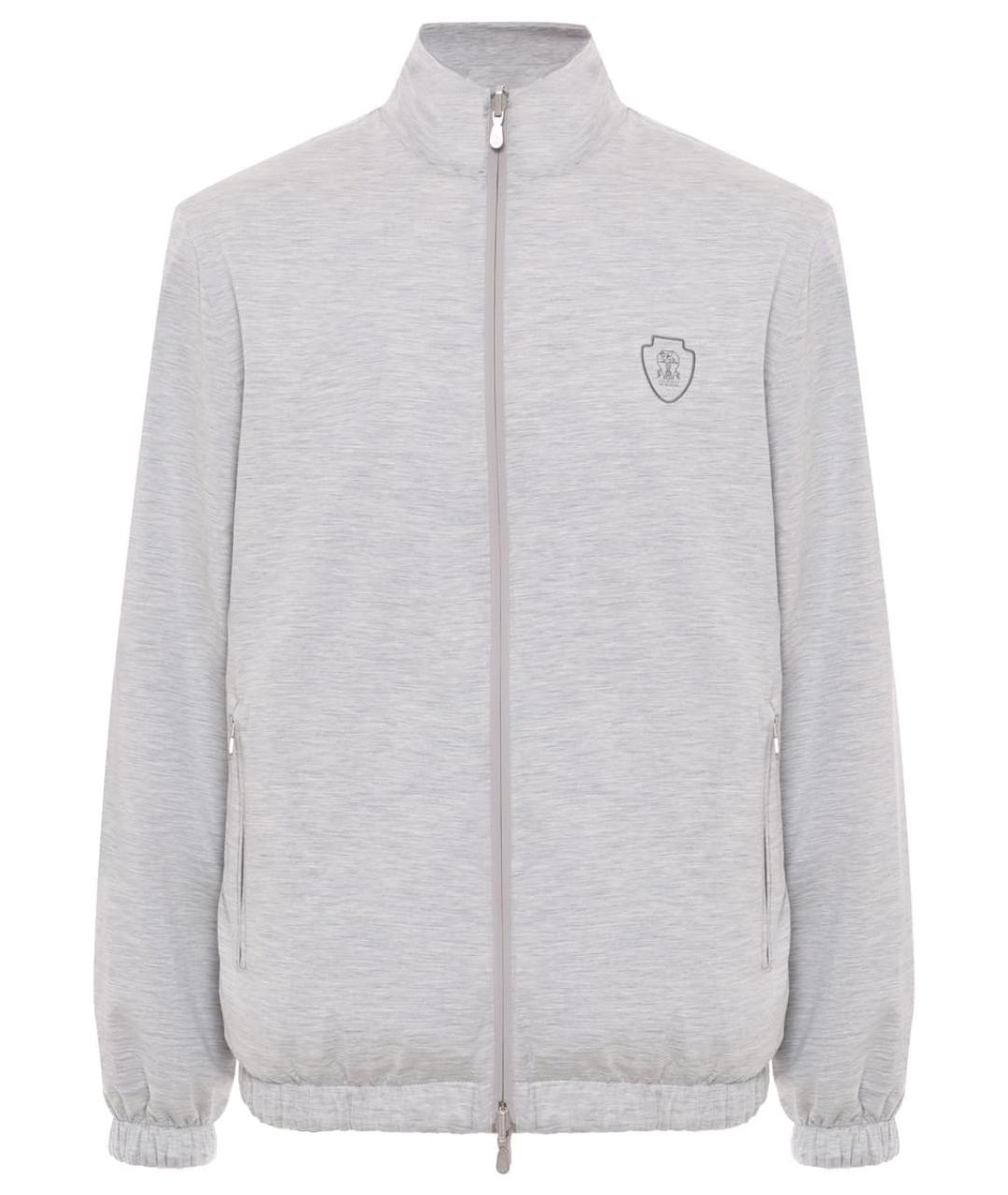 BRUNELLO CUCINELLI Серая полиамидовая куртка, фото 2