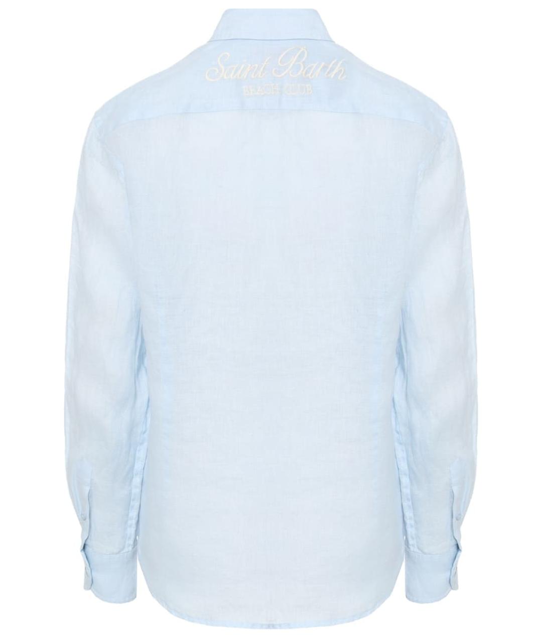 MC2 SAINT BARTH Голубая льняная рубашка, фото 2