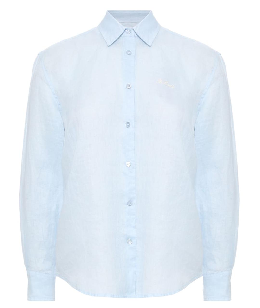 MC2 SAINT BARTH Голубая льняная рубашка, фото 1