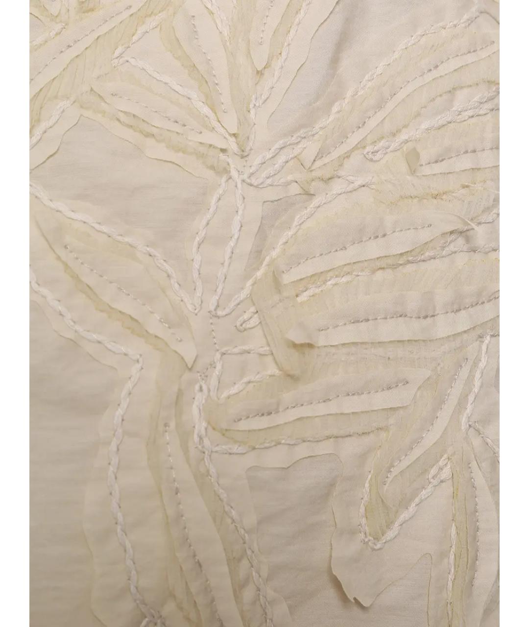 BRUNELLO CUCINELLI Бежевая хлопковая блузы, фото 3