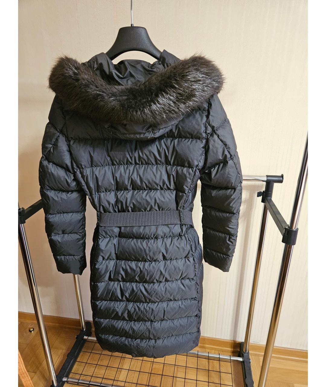 MONCLER Черная полиэстеровая куртка, фото 2