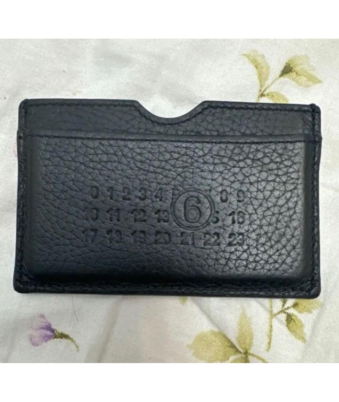 MM6 MAISON MARGIELA Черный кожаный кардхолдер, фото 9