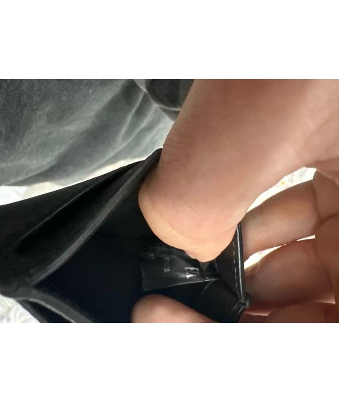 MM6 MAISON MARGIELA Черный кожаный кардхолдер, фото 6