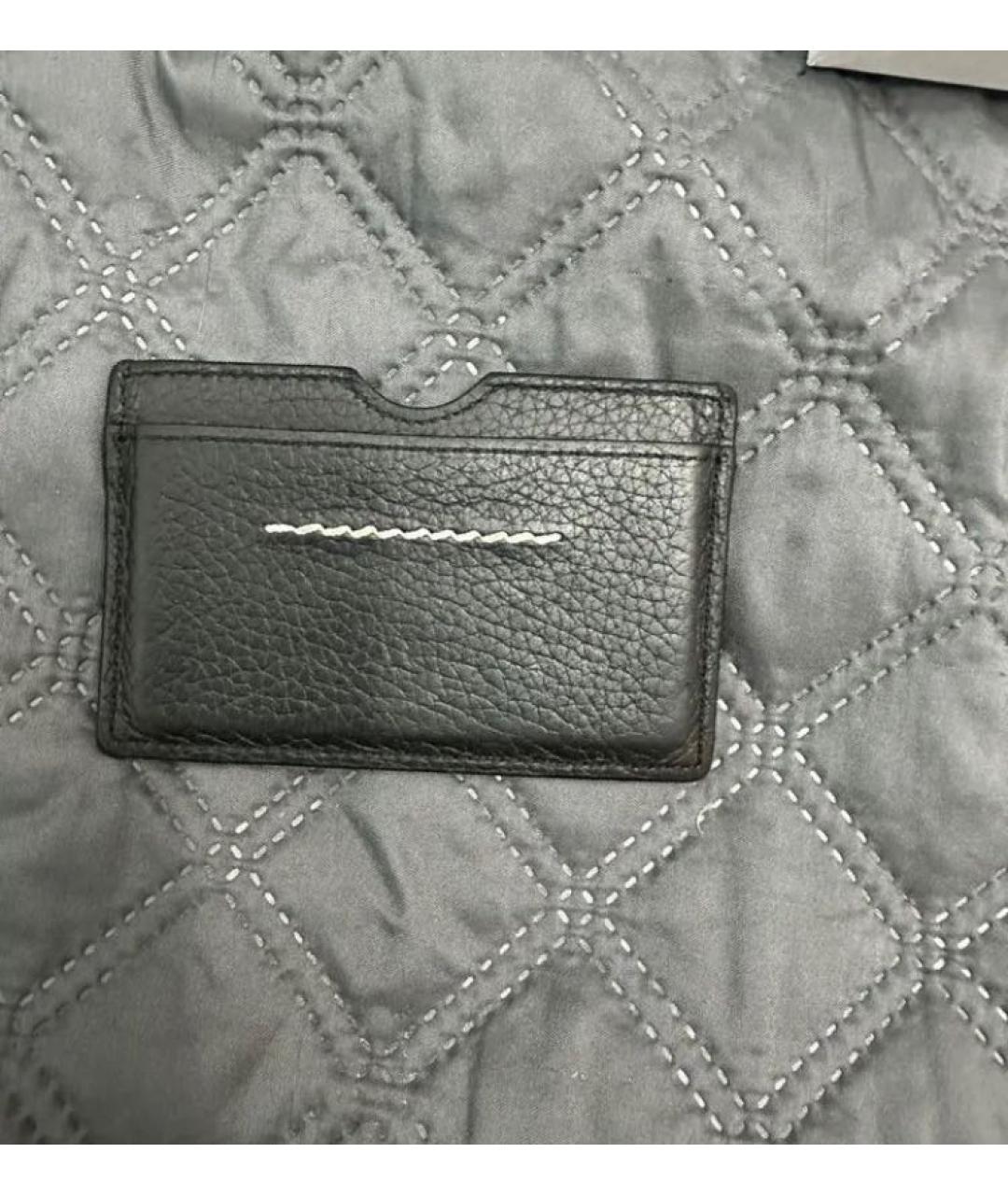 MM6 MAISON MARGIELA Черный кожаный кардхолдер, фото 2