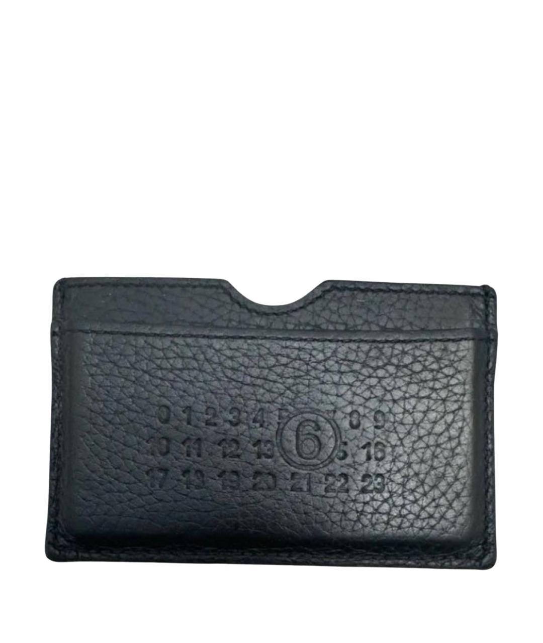 MM6 MAISON MARGIELA Черный кожаный кардхолдер, фото 1