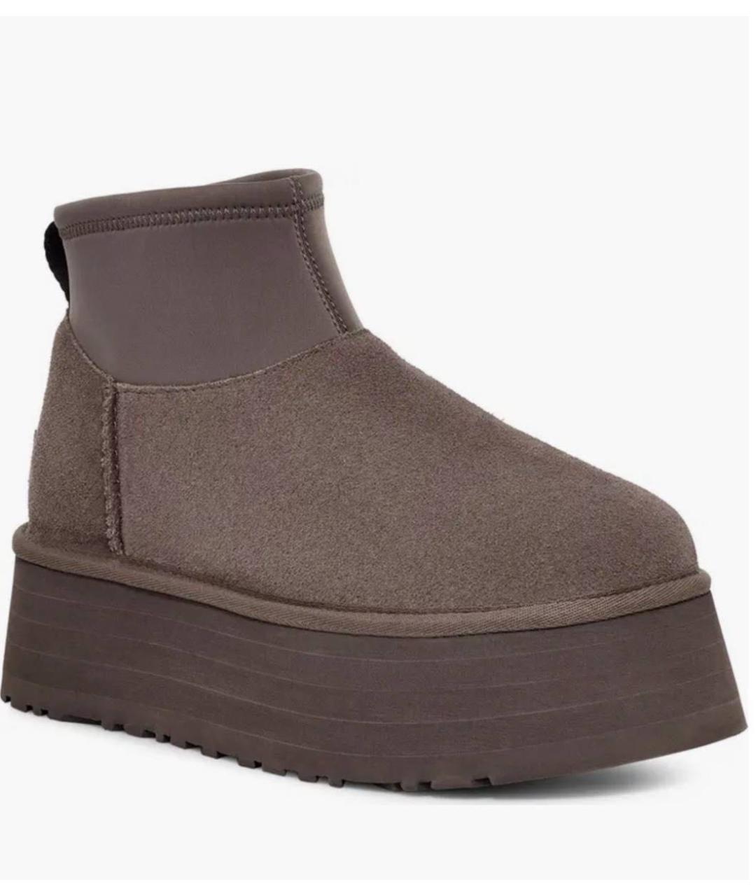 UGG AUSTRALIA Коричневые замшевые полусапоги, фото 2