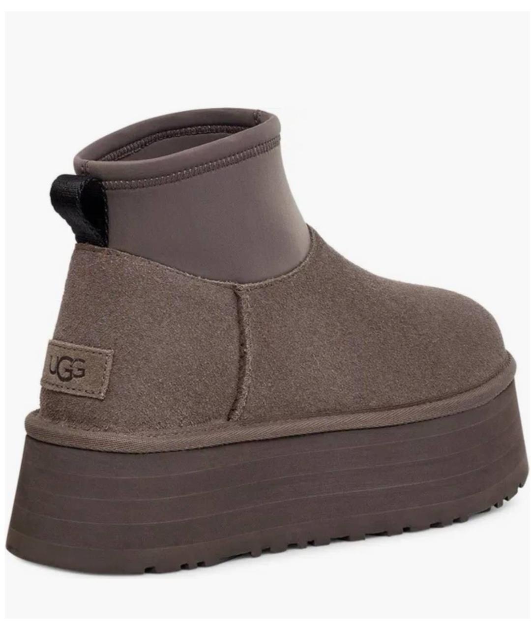 UGG AUSTRALIA Коричневые замшевые полусапоги, фото 3