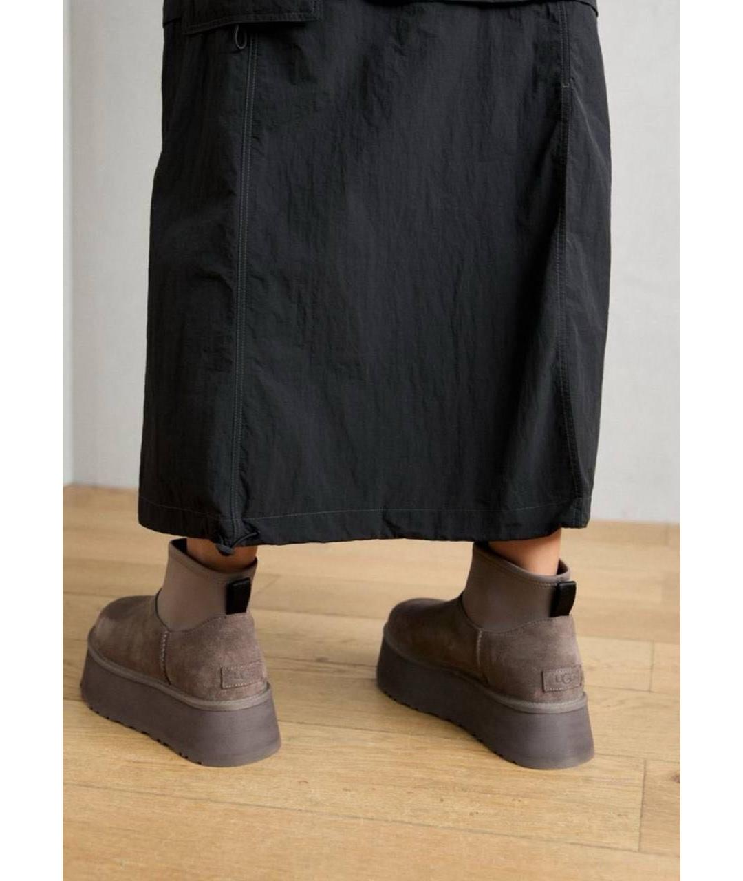 UGG AUSTRALIA Коричневые замшевые полусапоги, фото 6