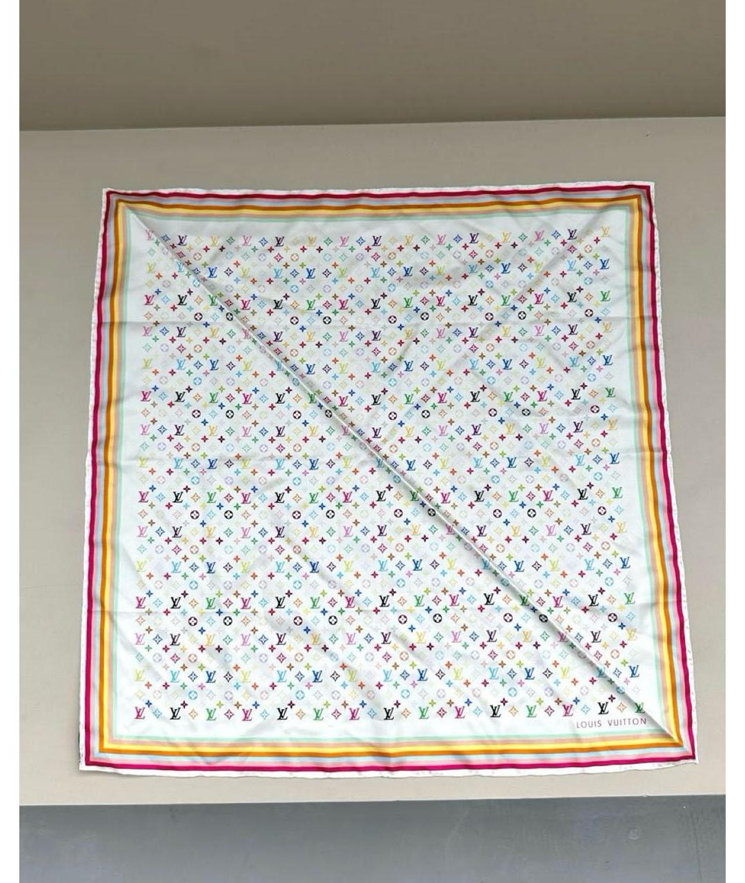 LOUIS VUITTON Мульти шелковый платок, фото 4