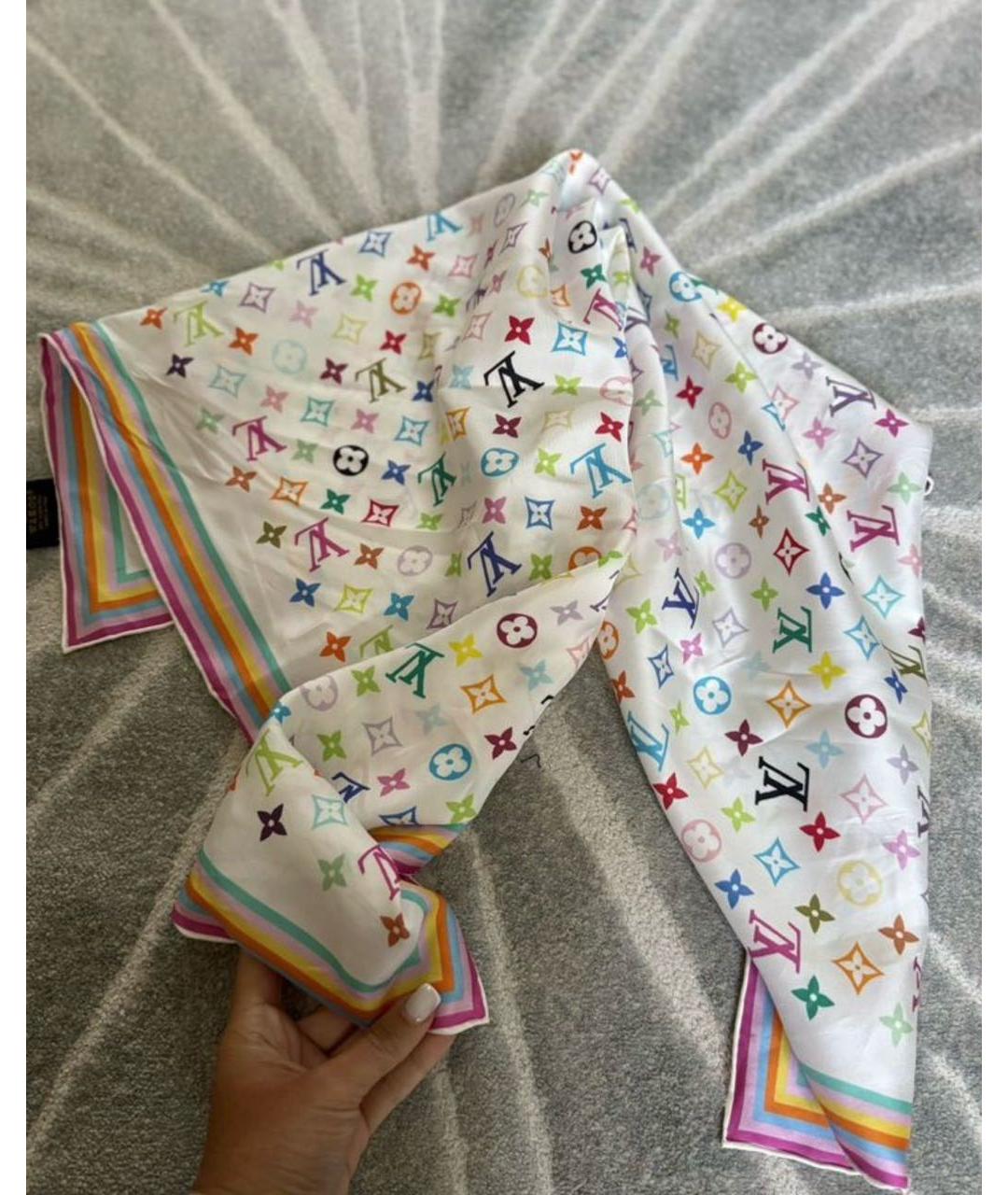 LOUIS VUITTON Мульти шелковый платок, фото 3