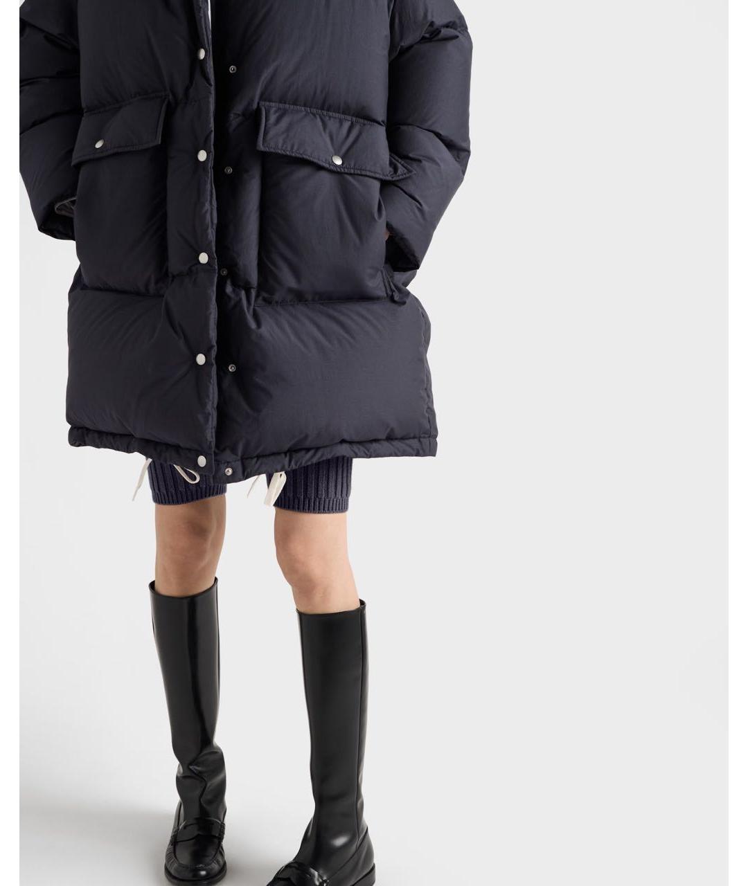 PRADA Темно-синяя парка, фото 3