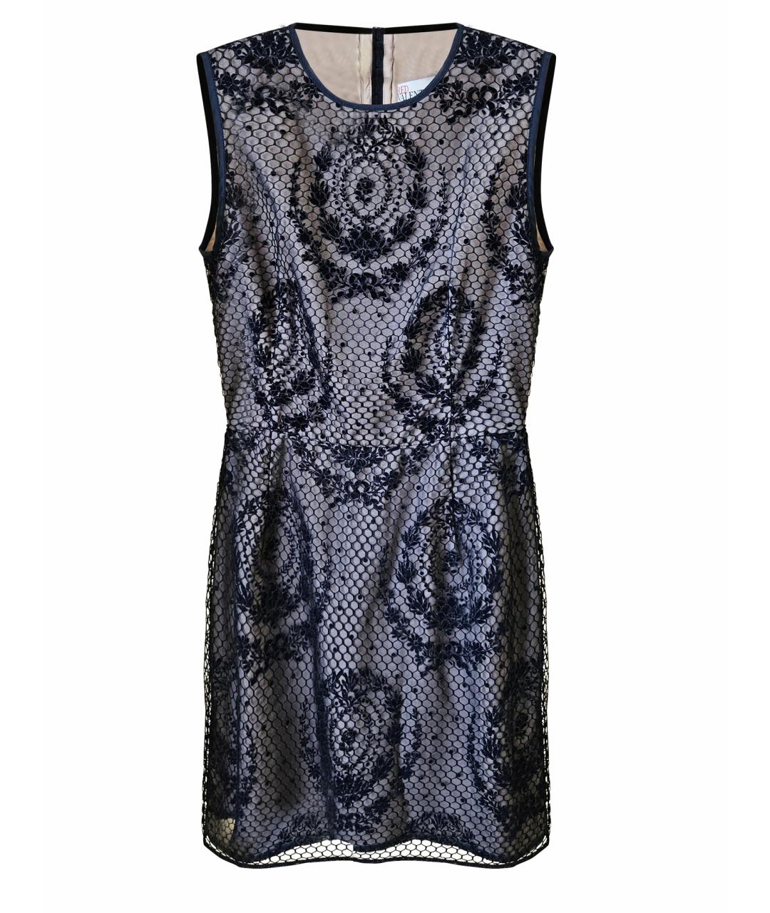 RED VALENTINO Синее полиэстеровое повседневное платье, фото 1