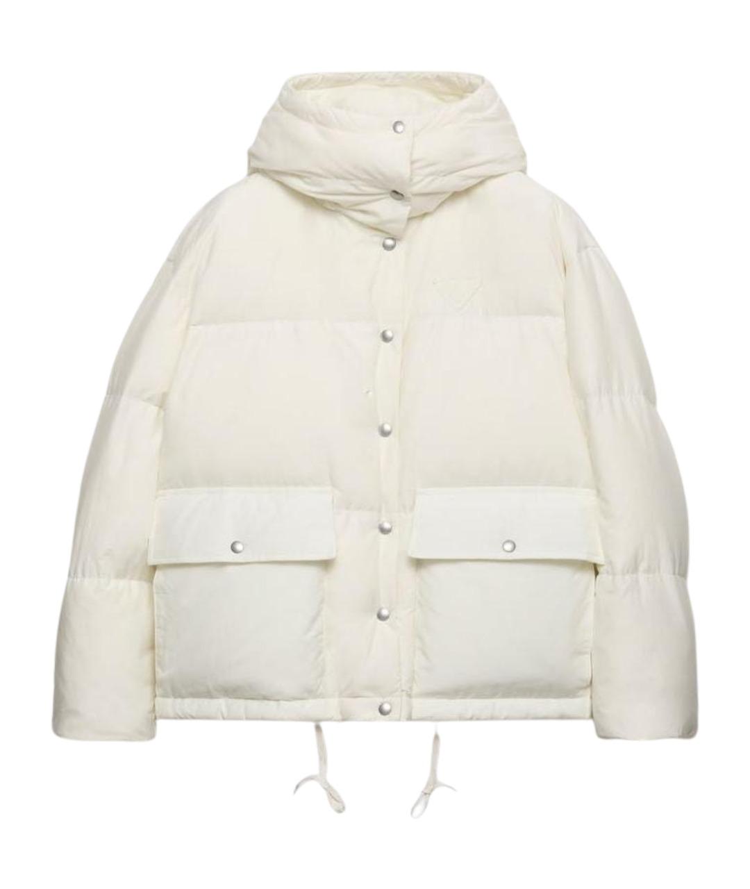 PRADA Белый пуховик, фото 1