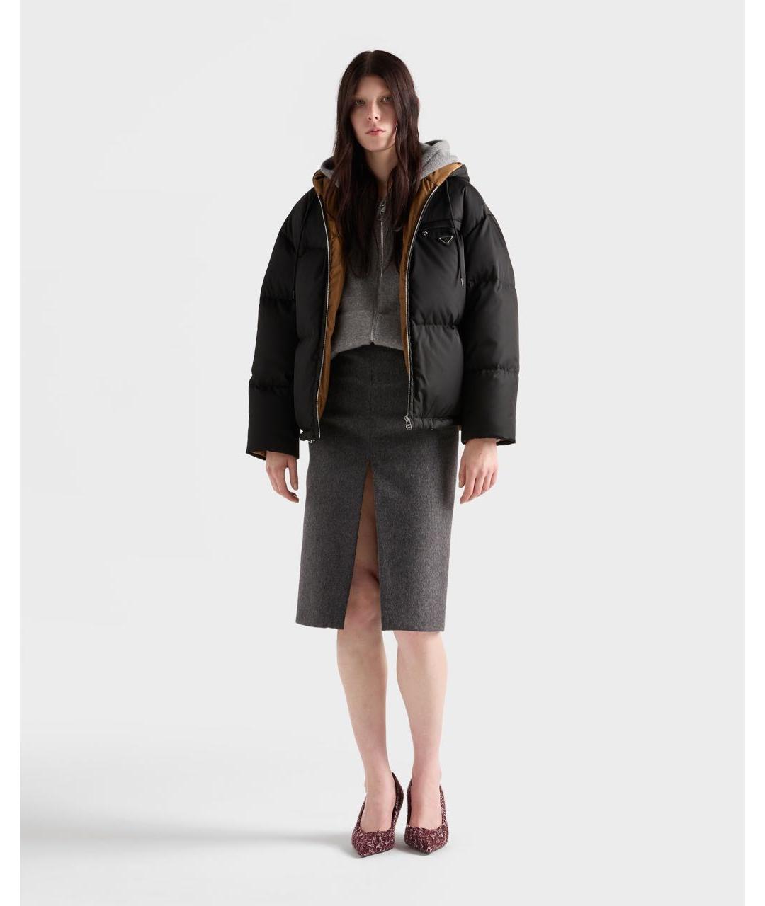 PRADA Черный пуховик, фото 2