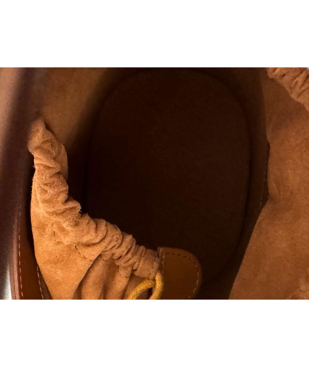 12 STOREEZ Коричневая кожаная сумка с короткими ручками, фото 4