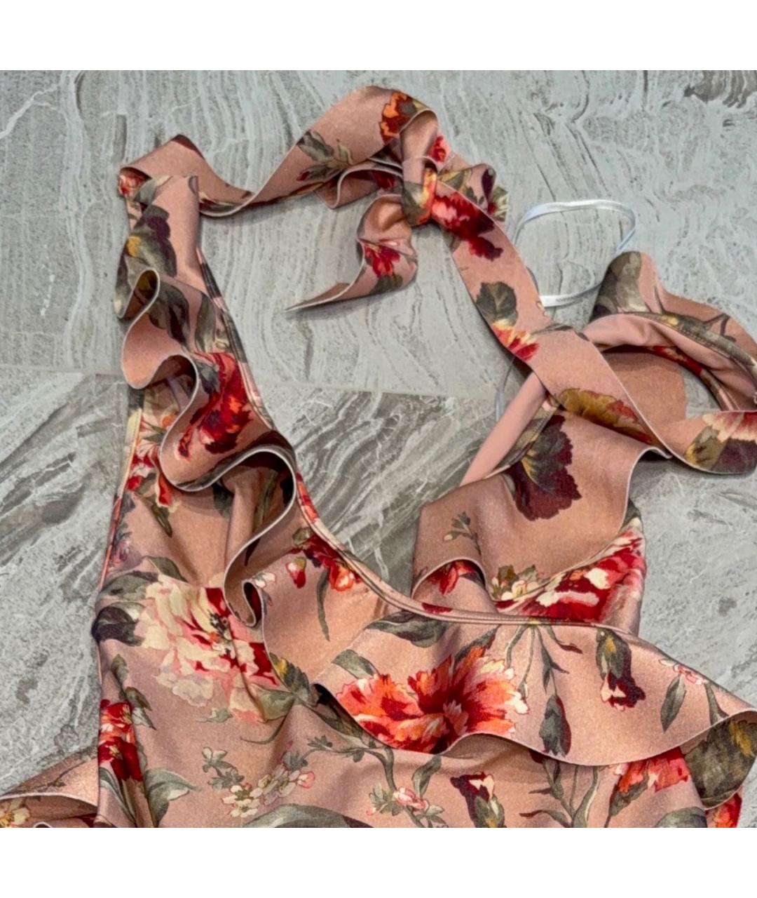 ZIMMERMANN Коралловый полиамидовый купальник, фото 2