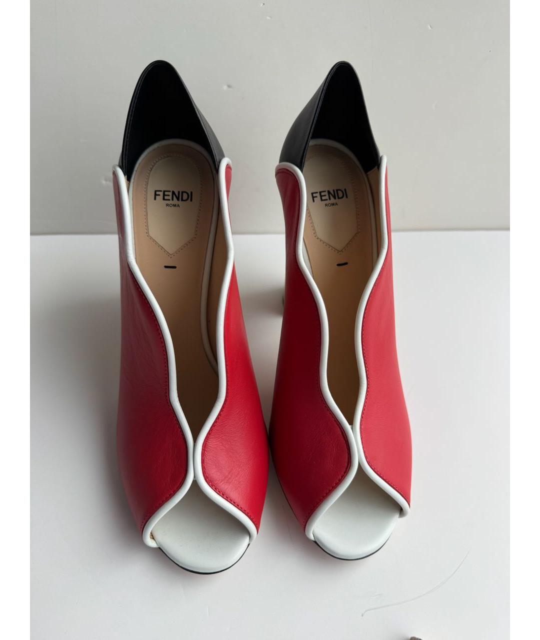 FENDI Мульти кожаные ботильоны, фото 3