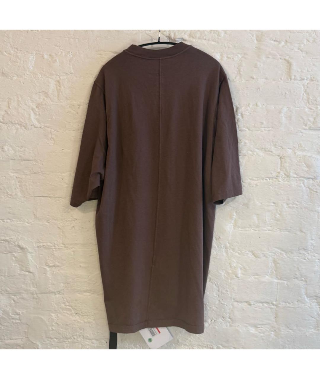 RICK OWENS DRKSHDW Фиолетовая хлопковая футболка, фото 2