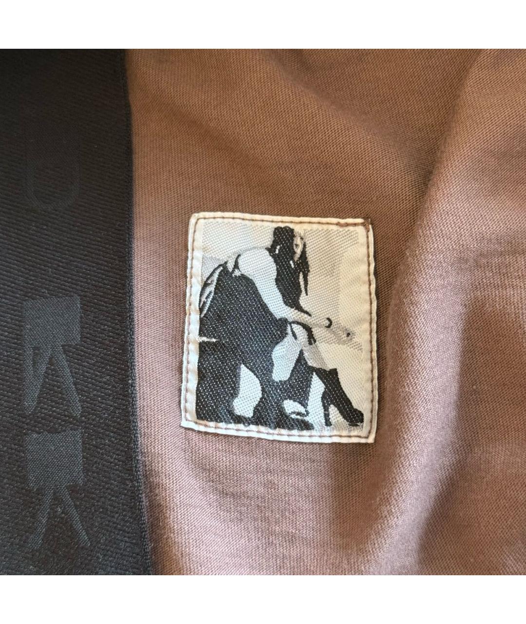 RICK OWENS DRKSHDW Фиолетовая хлопковая футболка, фото 3