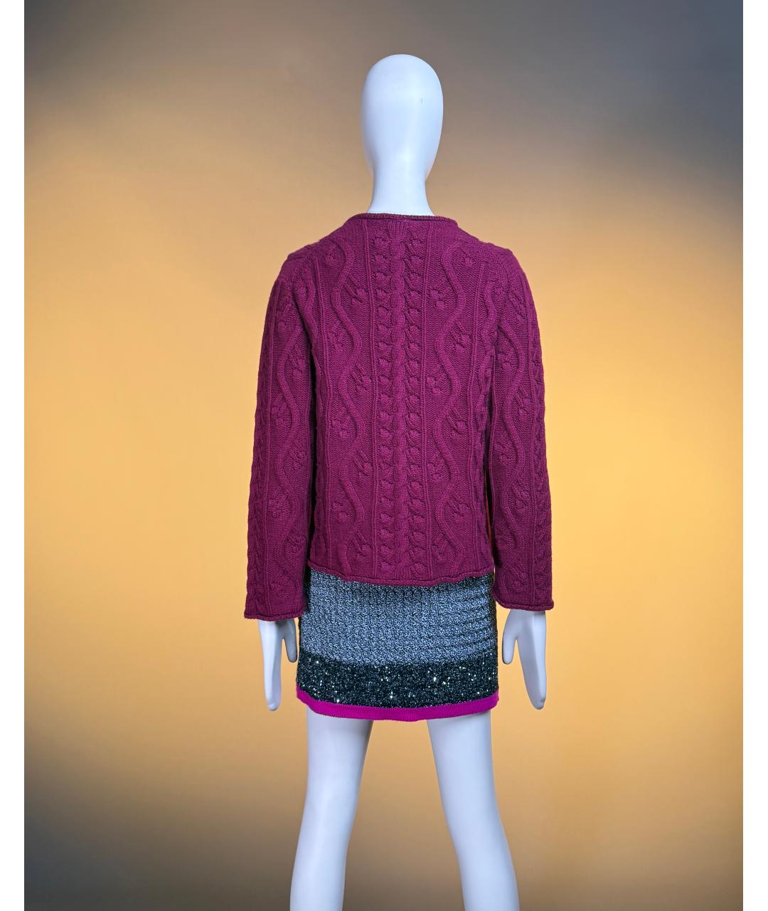 CHANEL Бордовый кашемировый кардиган, фото 3