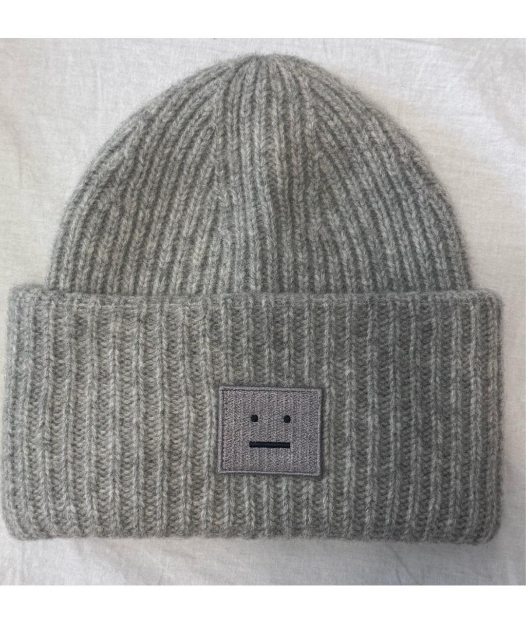 ACNE STUDIOS Серая шерстяная шапка, фото 4