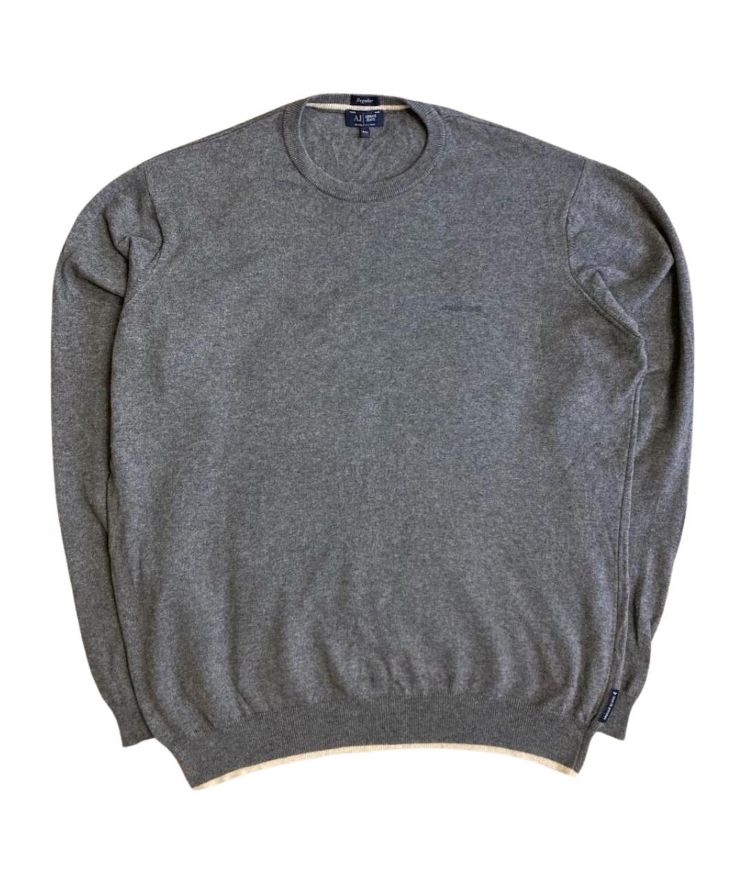 ARMANI JEANS Серый шерстяной джемпер / свитер, фото 1