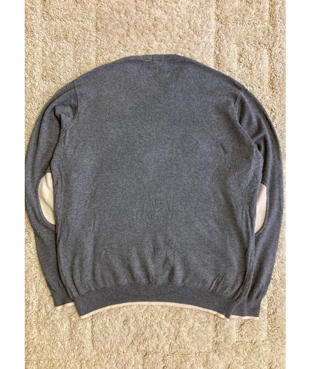 ARMANI JEANS Серый шерстяной джемпер / свитер, фото 2