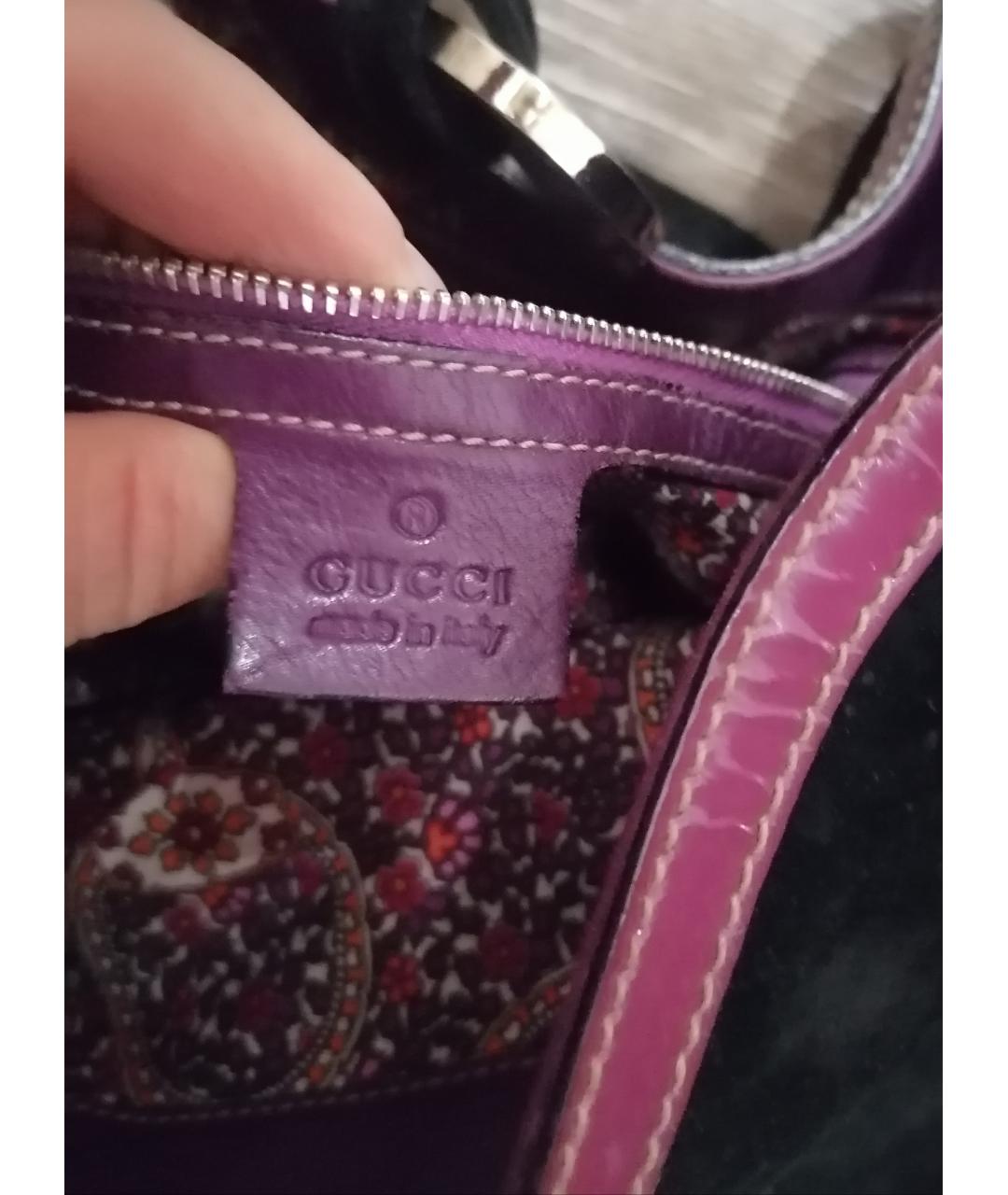 GUCCI Черная замшевая сумка через плечо, фото 4