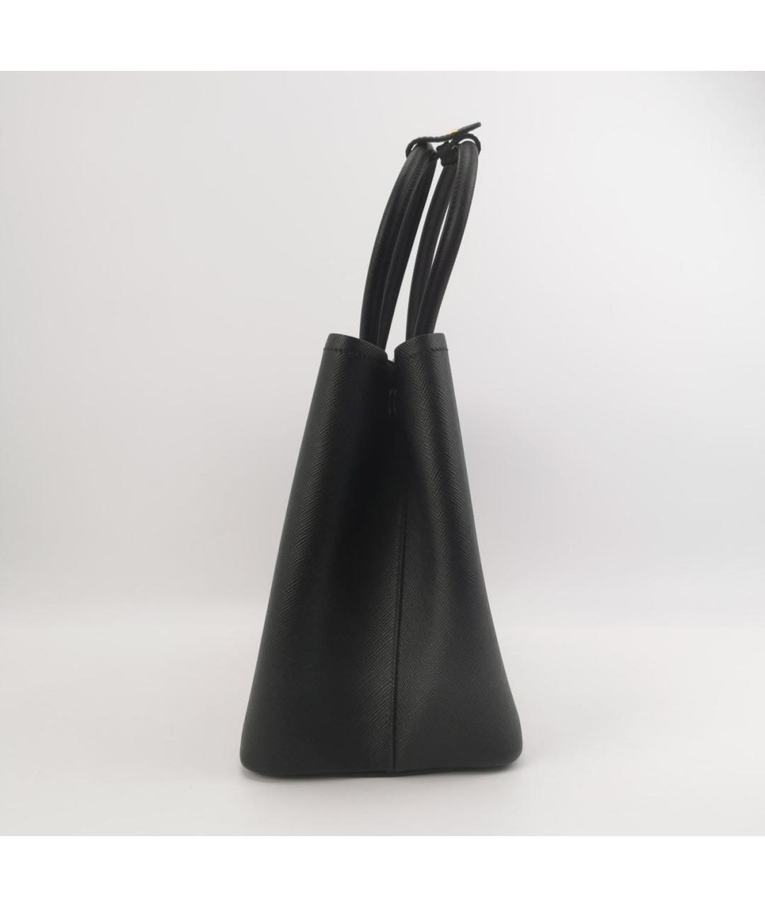 PRADA Черная кожаная сумка тоут, фото 2