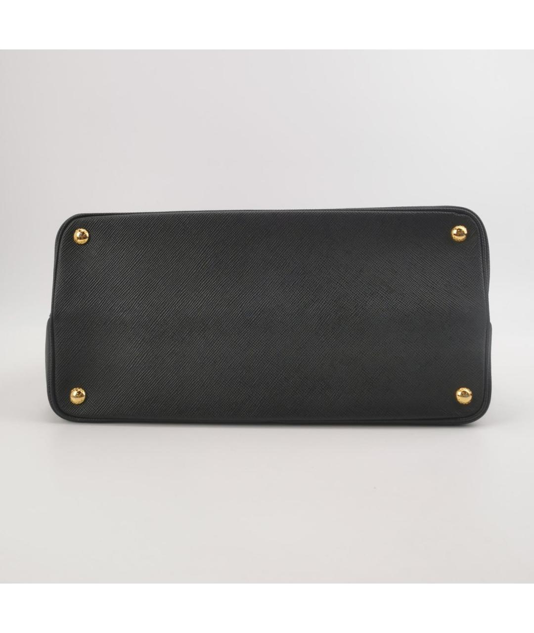 PRADA Черная кожаная сумка тоут, фото 5